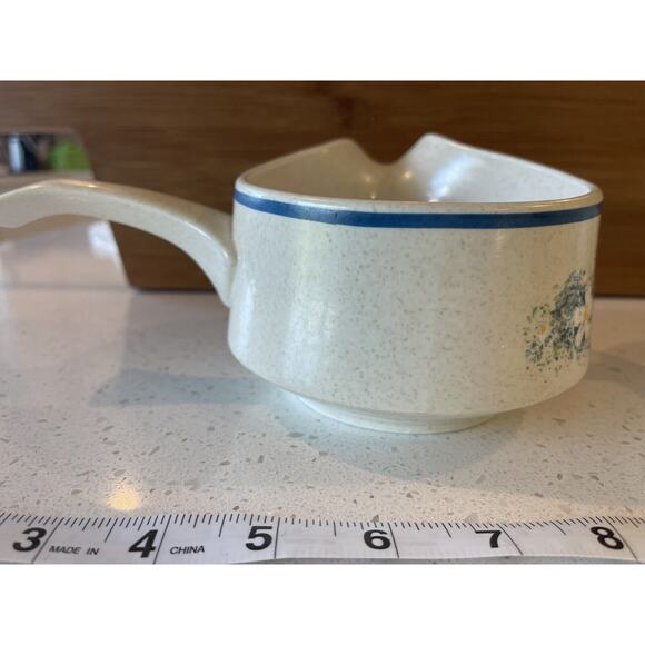 TemperWare by Lenox Dewdrops Cream‎ and Bowl With Handle Set Of 2 - Picture 4 of 9